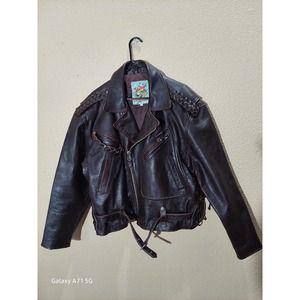 Vintage M. Julian Men's Brown Leather Jacket. XL. Cond. V. Good.